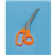 MARBIG OFFICE SCISSORS ORANGE HANDLE 215MM