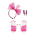 Neon Pink 80s Dress Up Accessories