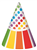 Rainbow Party Hats 8 Pack