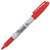 SHARPIE PERMANENT MARKER BULLET POINT FINE 10MM RED