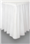 Table Skirt Plastic White